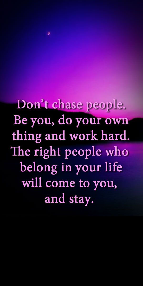 Dont Chase People