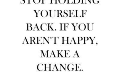 Holding Yourself Back