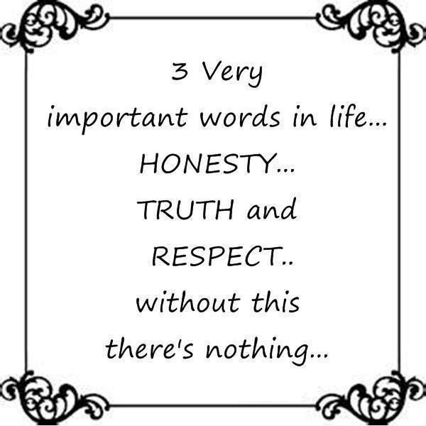 Honesty Truth And Respect