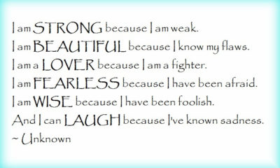 I Am Strong Because Weak Life Quotes Sayings Pictures