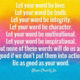 Let Your Word Be Love