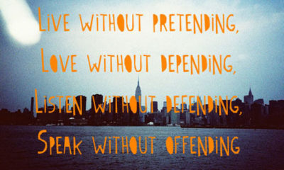 Live Without Pretending