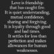 Love Is Friendship