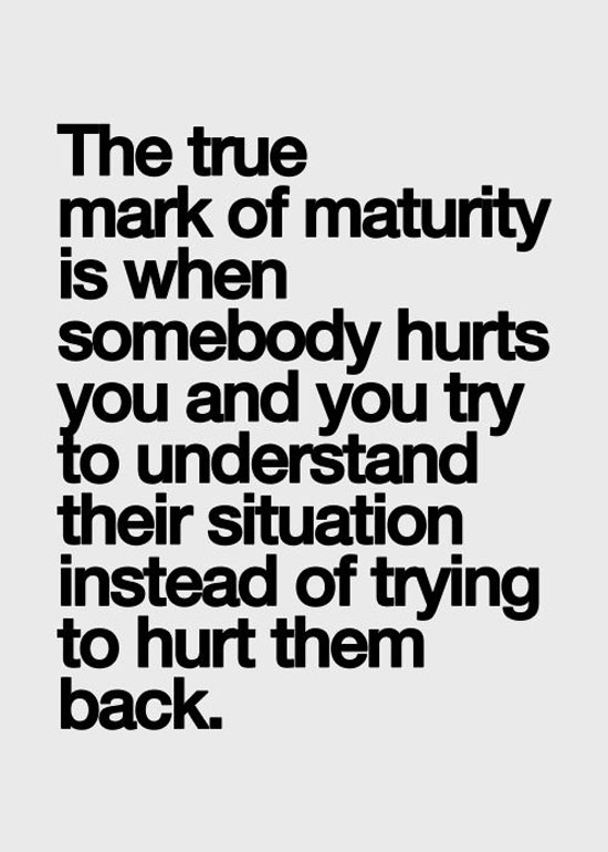 Mark Of Maturity
