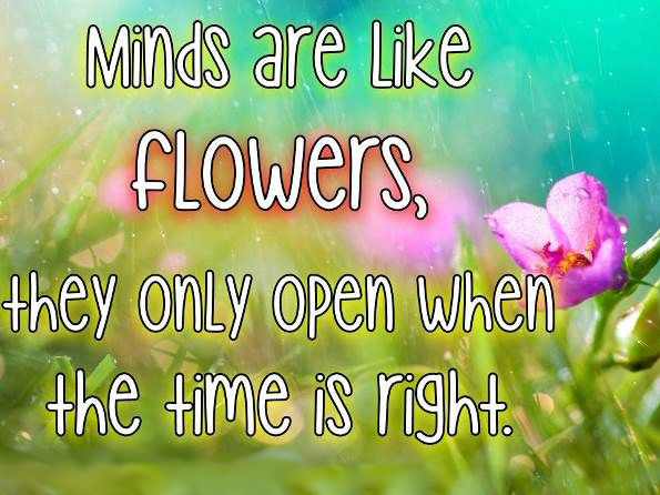 Minds Are Like Flowers