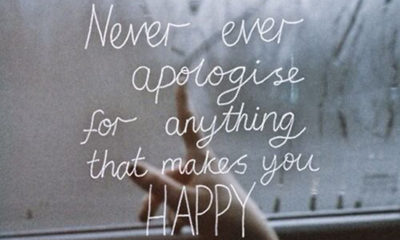 Never Apologise