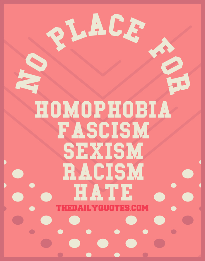 No Place For Homophobia