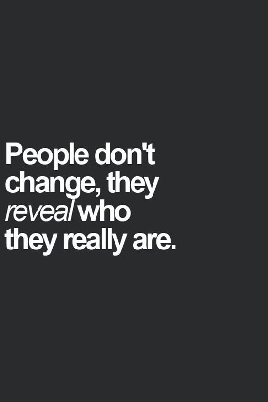 People Dont Change