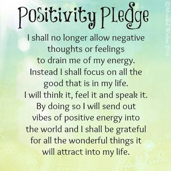 Positivity Pledge