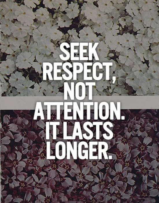 Seek Respect