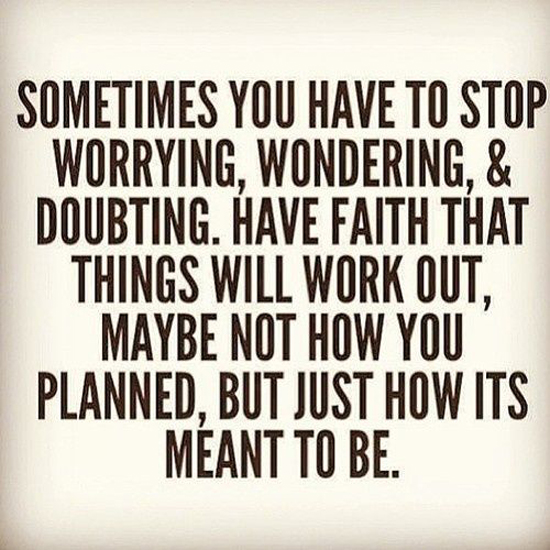 Stop Worrying