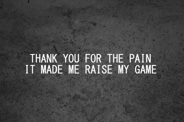 Thank You For The Pain
