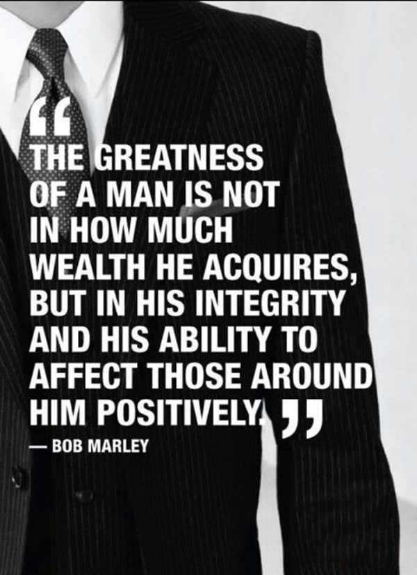The Greatness Of A Man