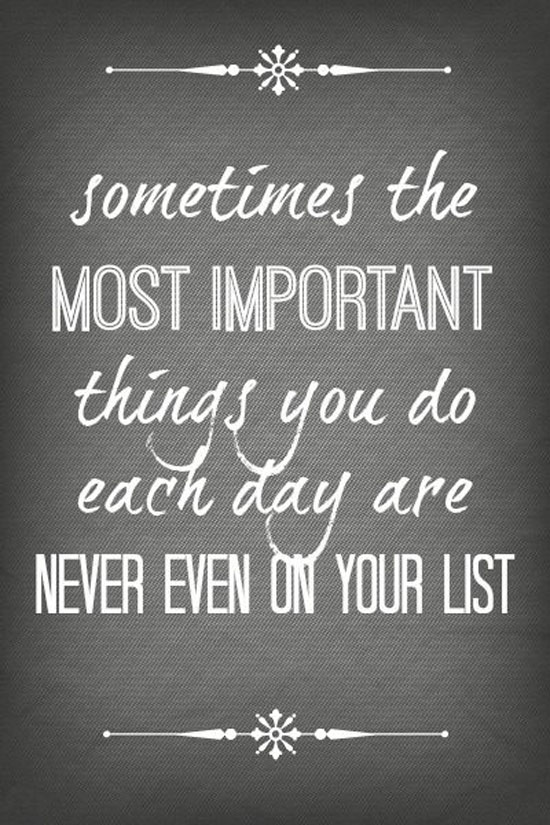 The Most Important Things