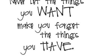 The Things You Want