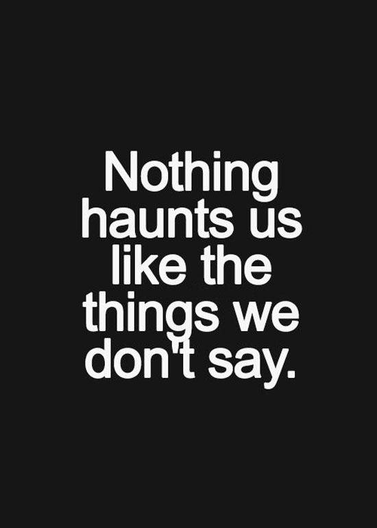 Things We Dont Say