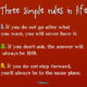 Three Simple Rules In Life