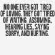 Tired Of Loving