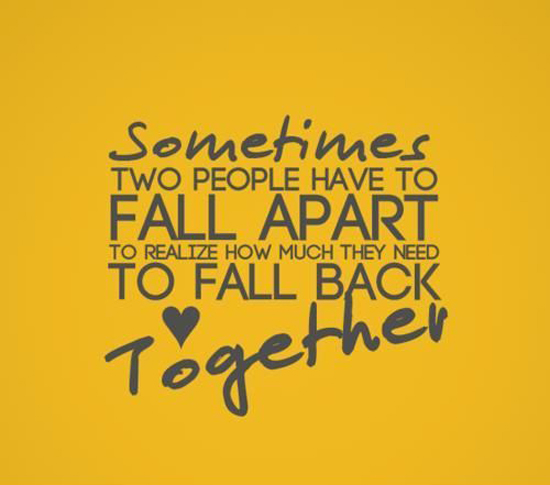 Two People Fall Apart
