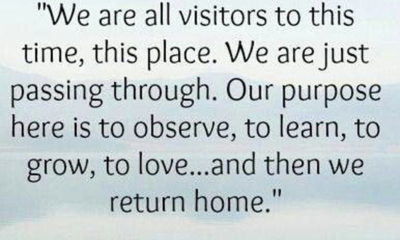 We Are All Visitors