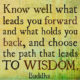 What Leads You Forward