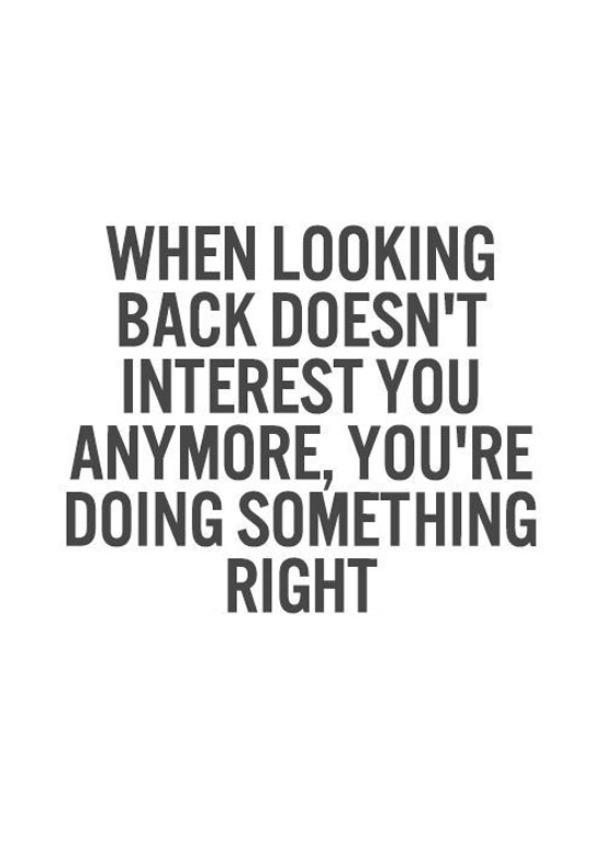 When Looking Back