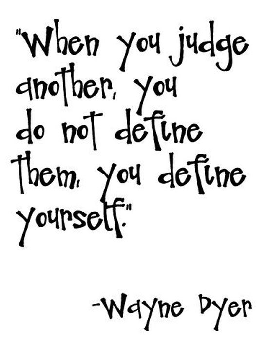 When You Judge Another
