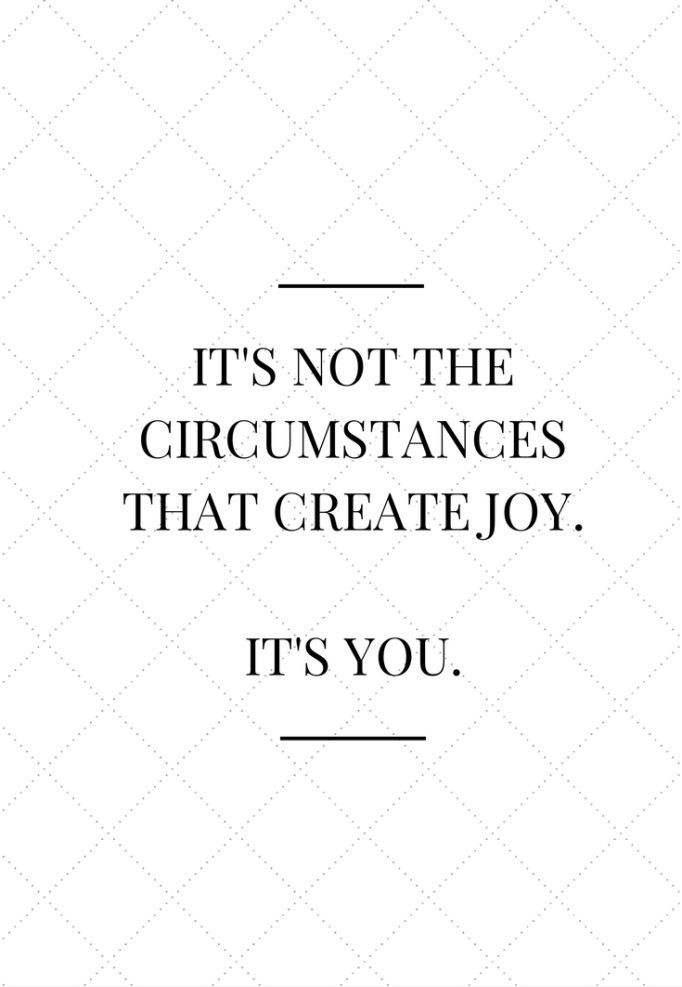 You Create Joy