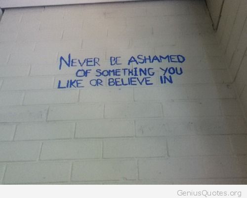 Never Be Ashamed