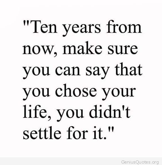 You Chose Your Life