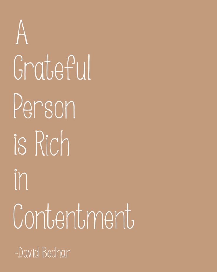 A Grateful Person