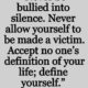 Bullied Into Silence