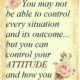 Control Your Attitude