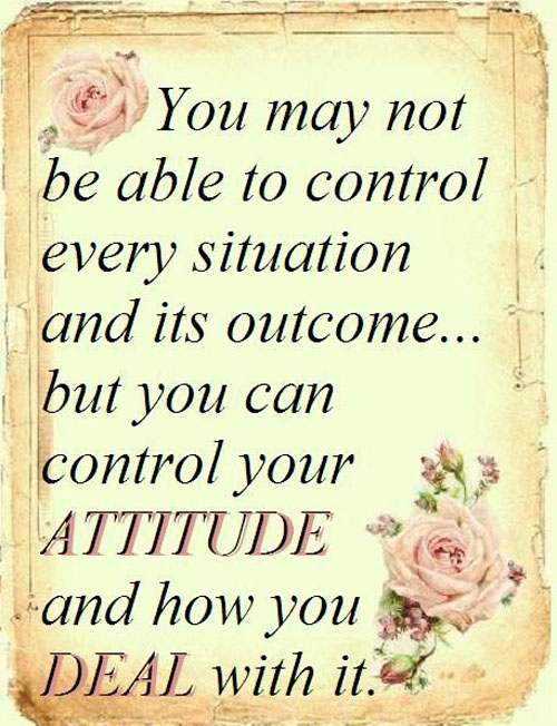 Control Your Attitude