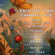 Each Day I Am Thankful