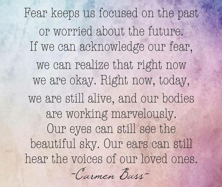 Fear Keeps Us Focused