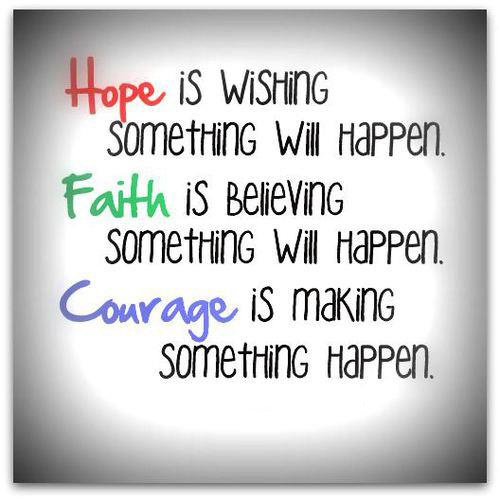 Hope Faith Courage