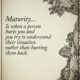 Maturity