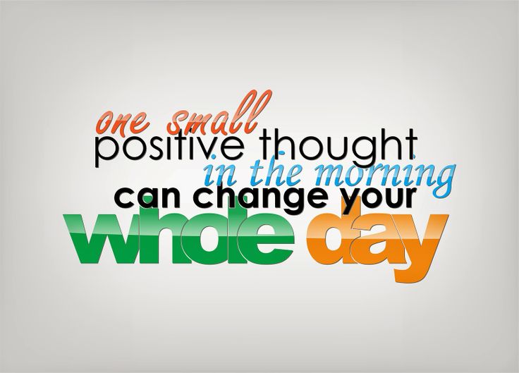 One Small Positive Thought