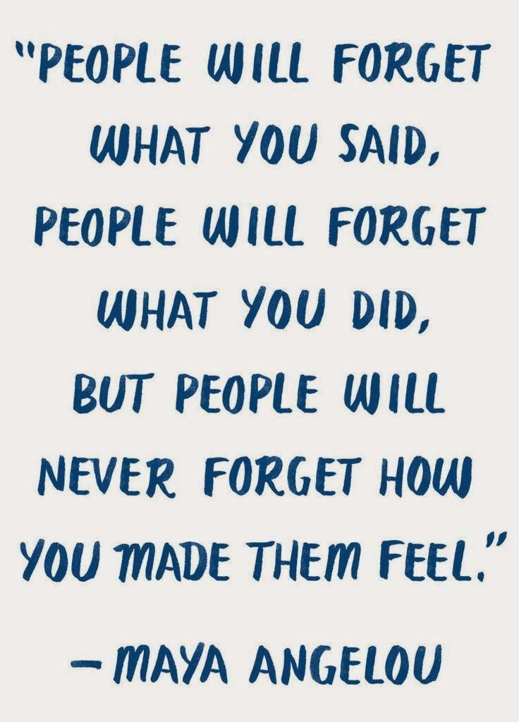 People Will Forget