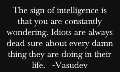 The Sign Of Intelligence