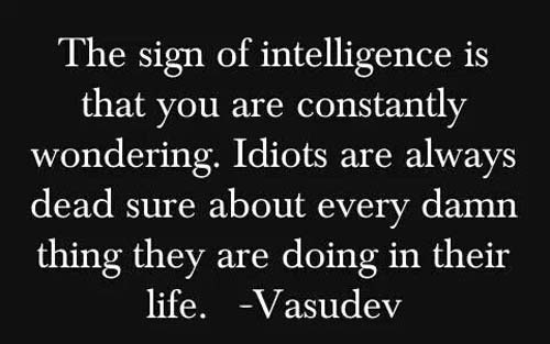 The Sign Of Intelligence
