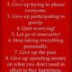 10 Things To Give Up