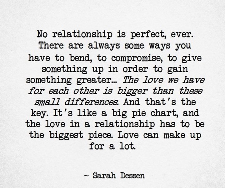 Perfect but no relationship the ever love is Top 80