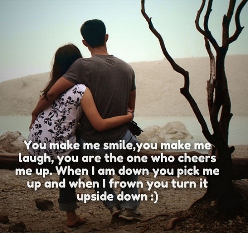 You Make me Smile Love Quotes for Her