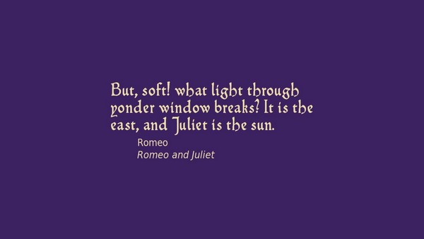 Shakespeare Quotes Romeo And Juliet