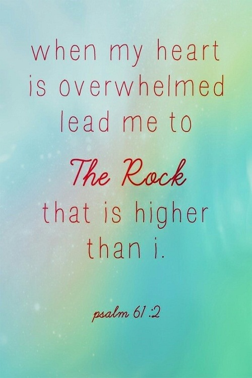Lead me to the Rock Bible Quotes
