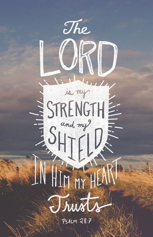 The Lord is my Strength Bible Quotes