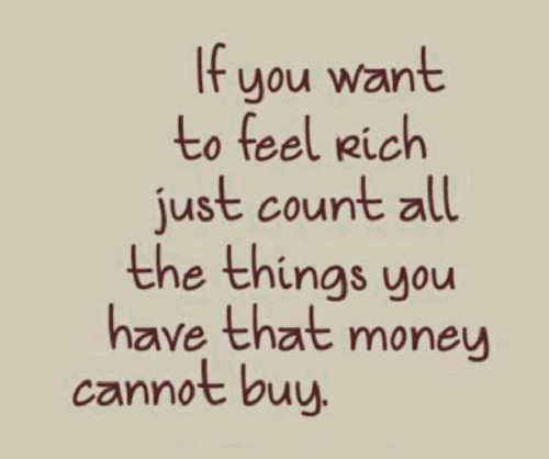 Feel Rich Lovely Quotes