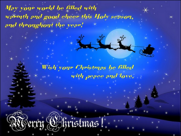 Merry Christmas Greetings To All